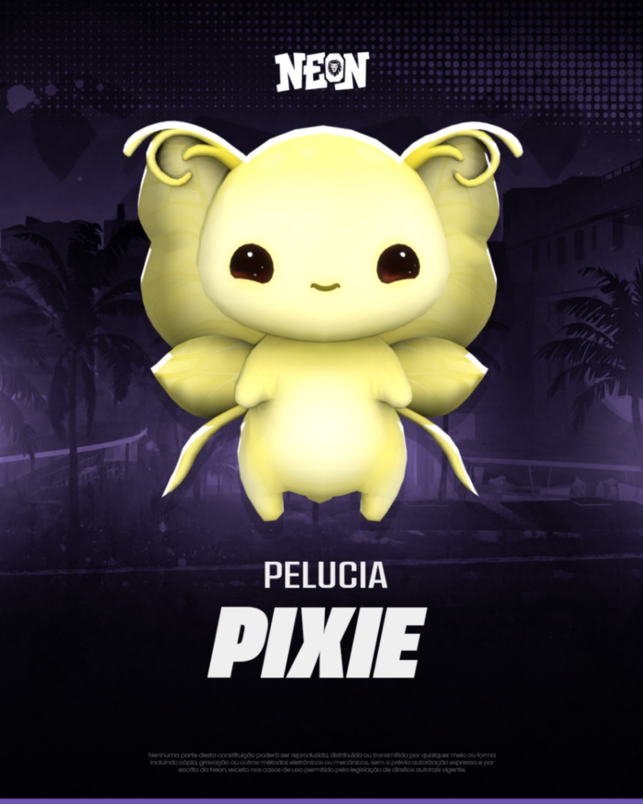 Pixie Fairy Amarelo (Animada)