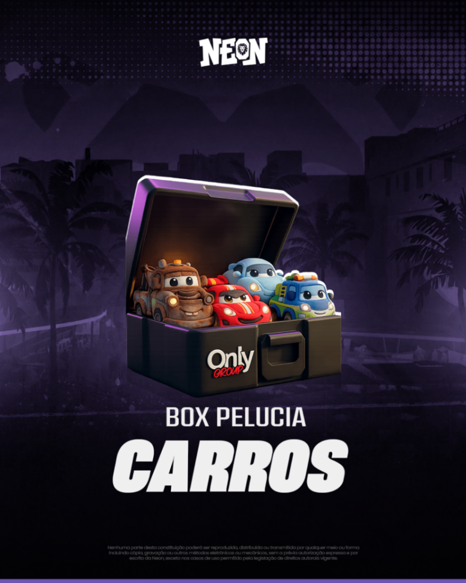 Box Pelúcias Carros