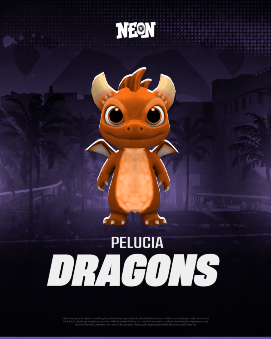 Baby Dragon Laranja (Animado)