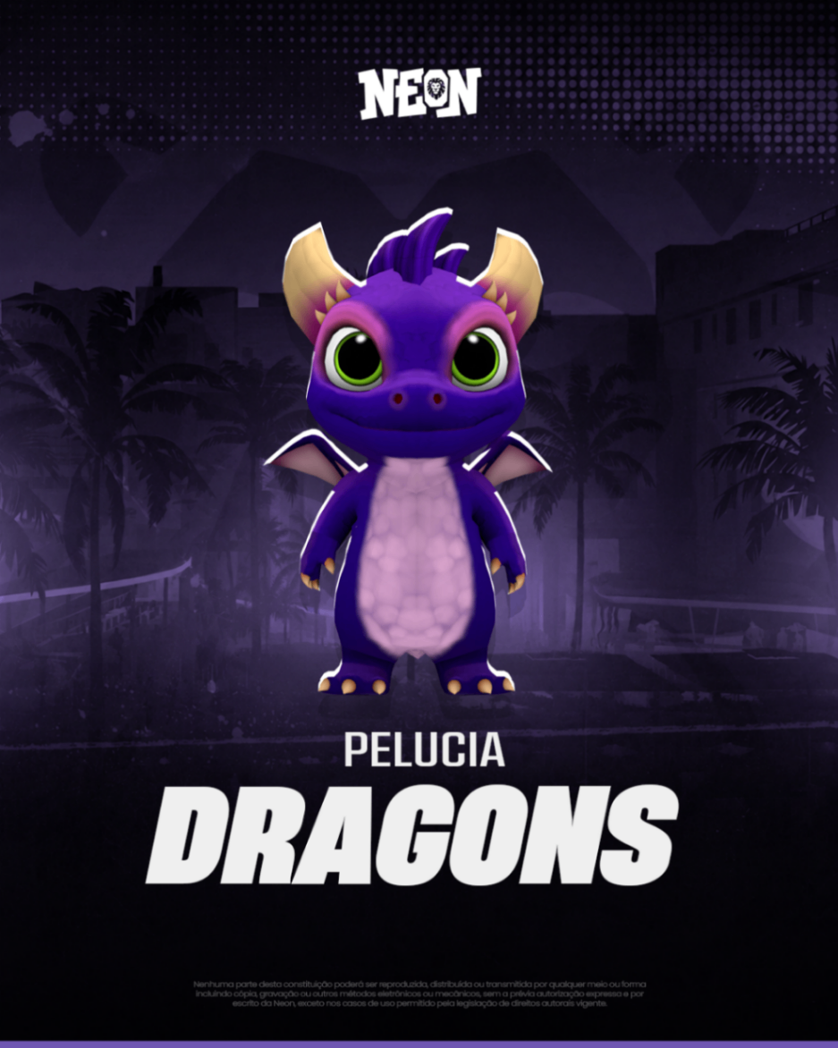 Baby Dragon Roxo (Animado)